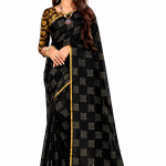 Printed Banarasi Cotton Silk Saree
