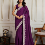 Embroidered Bollywood Net Saree