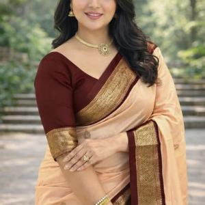 NST5 Printed Daily Wear Cotton Silk Saree (Multicolor)